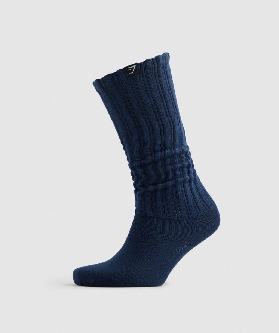 Calcetines Gymshark Comfy Rest Day Hombre Azul Marino | CO 4105AHK